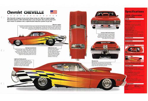 1968 chevy chevelle nhra drag race car imp brochure