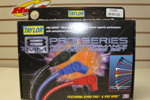 Hemi distributor magneto spark plug  wires 8 cyl spiro-pro blue