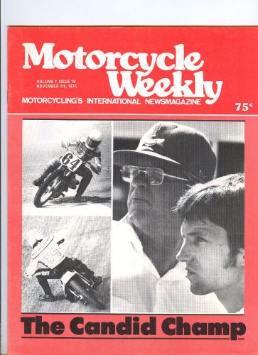 Motorcycle weekly nov. 1975