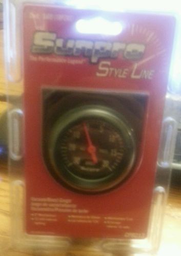 Sunpro cp8213 styleline vacuum/boost gauge 2&#034; mechanical new