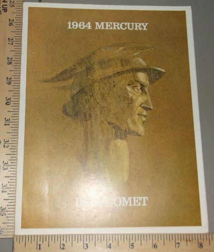 1964 mercury brochure folder original parklane comet cyclone monterey montclair