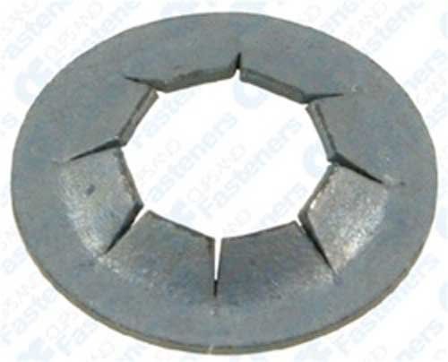 Clipsandfasteners inc 100 1/4&#034; stud flat push-on retainer 17/32&#034; o.d. zinc