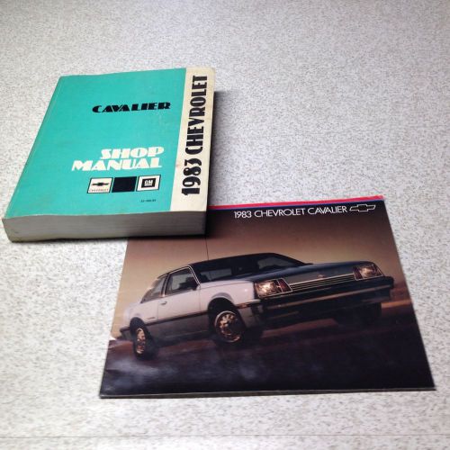 Original 1983 chevrolet cavalier shop manual and sales brochure