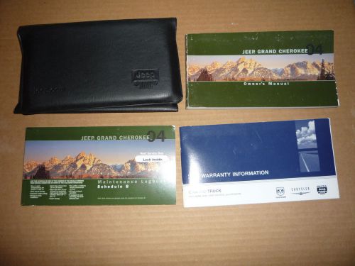 2004 jeep grand cherokee owner&#039;s manual set