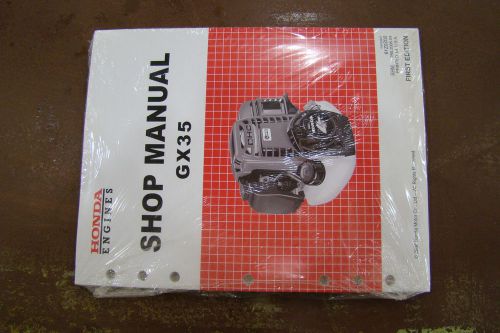 Honda gx35 engine shop repair manual first edition 61z0z00