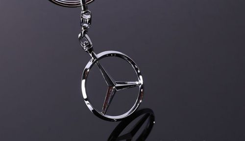 New key chain metal, keychain key ring mercedes-benz logo free shipping