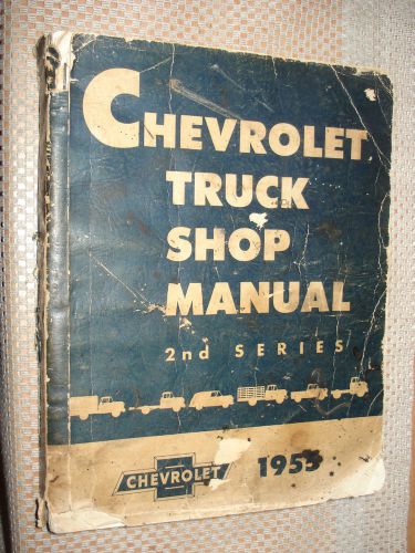 1955 chevy truck shop manual original service book rare 2nd series