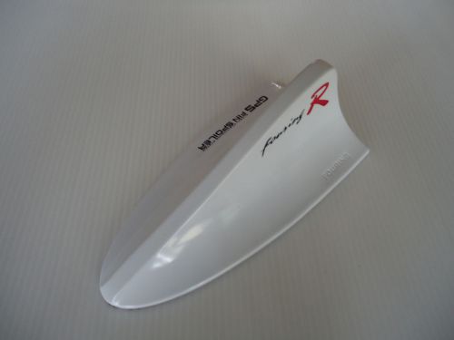 Car roof trunk decoration shark fin antenna racing white