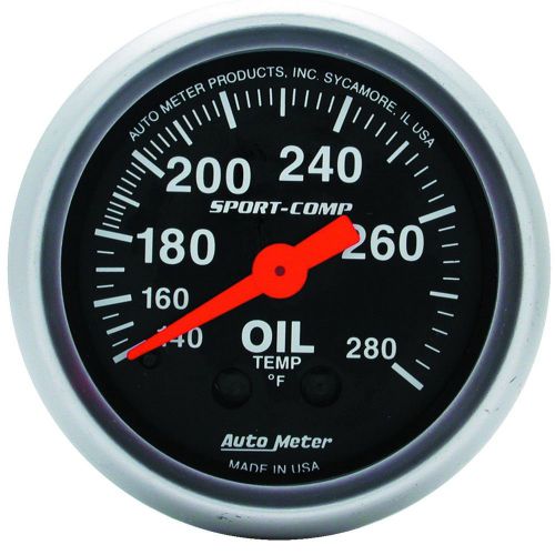 Auto meter 3341 sport-comp; mechanical oil temperature gauge