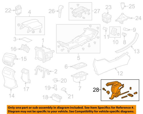 Honda oem 13-15 accord-parking brake lever 47105t2aa02za