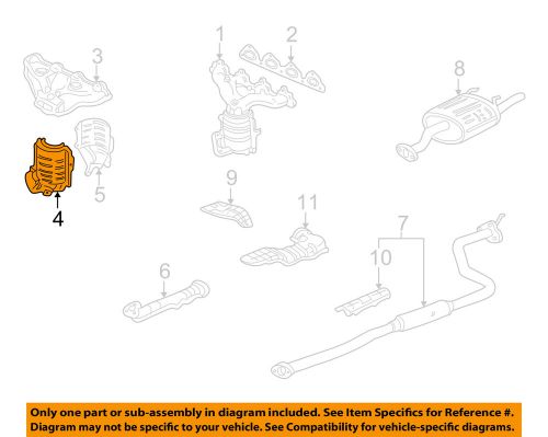 Honda oem 96-00 civic 1.6l-l4 exhaust-manifold cover 18182p2ea00