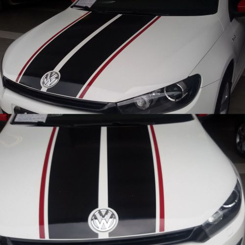Car vinyl decals dual racing stripes sticker hood rear for scirocco #699