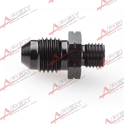 Male -4 an 4an -4an an4 flare to m8 x 1.0 metric straight fitting black