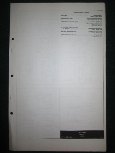 1973 mercury comet electrical wiring diagram manual schematic sheets oem