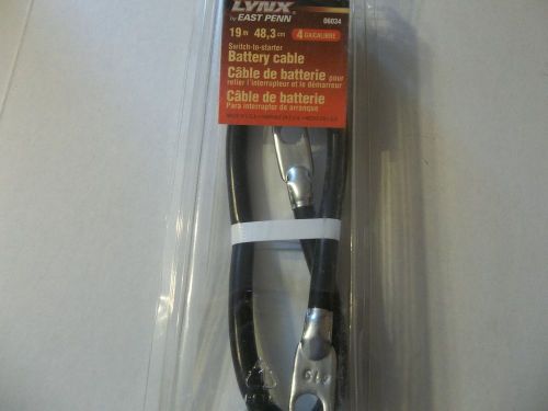 Lynx 06034 4 ga 19 inch switch-to-starter battery cable free shipping