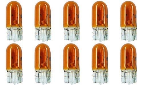 Cec industries #194a (amber) bulbs, 14 v, 3.78 w, w2.1x9.5d base, t-3.25 shape