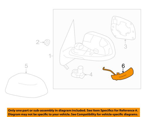 Nissan oem versa note outside mirrors-front door-signal lamp right 261603vf5a