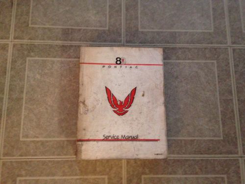 1989 pontiac firebird trans am formula z28 service work shop repair manual book