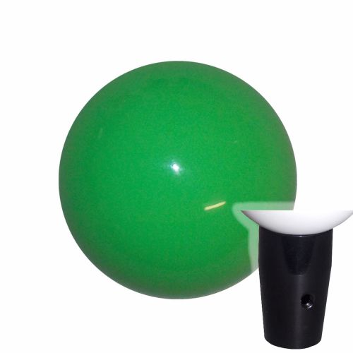 1-7/8&#034; neon green non threaded shift knob blk kit u.s. made