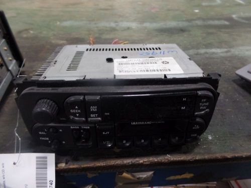 01 dodge intrepid am-fm-cassette, w/o cd; w/o infinity