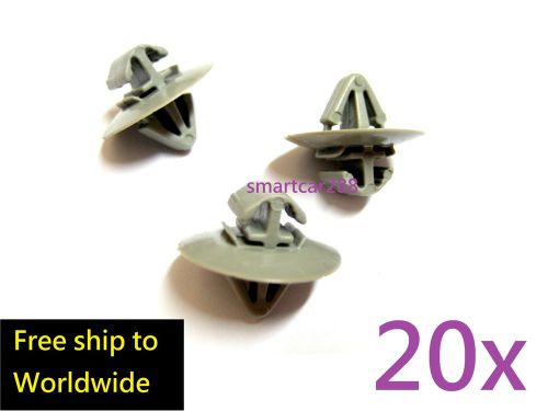 20x clips for renault trafic traffic side moulding / lower protection door trim