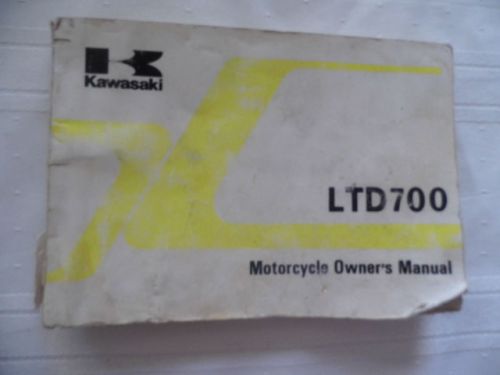 1984 kawasaki ltd700 motorcycle owners manual factory oem 84 ***