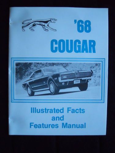 1968 cougar mercury brochure reprint very nice condition - see pictures