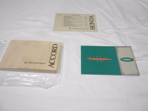 2000 honda accord sedan owner&#039;s manual 3 piece set / free ship