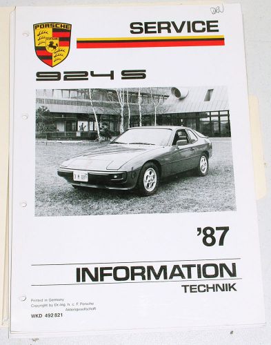 Official porsche dealer technical info &amp; wiring diagrams: &#039;87 924s (944) rare!