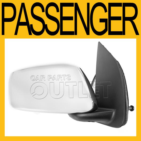 2005-2010 nissan frontier le extended cab power side mirror ni1321170 chrome r/h