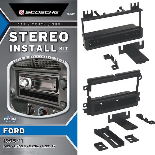 Scosche stereo dash install kit for 1995-2011 ford/mercury/lincoln/mazda