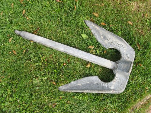 Forfjord #4 steel safety anchor 40lbs f/40ft boat/trawler used