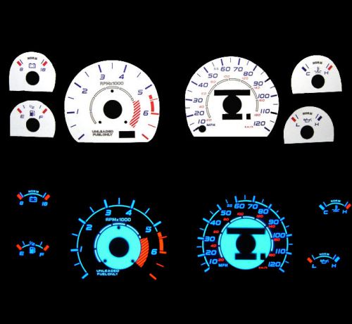 New 93-96 mercury cougar blue indiglo glow white gauge 94 95