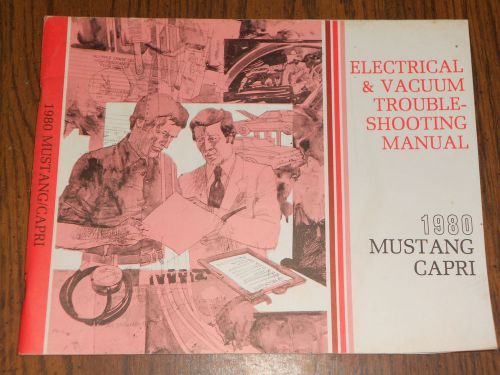 1980 ford mustang wiring and vacuum diagram shop manual / original
