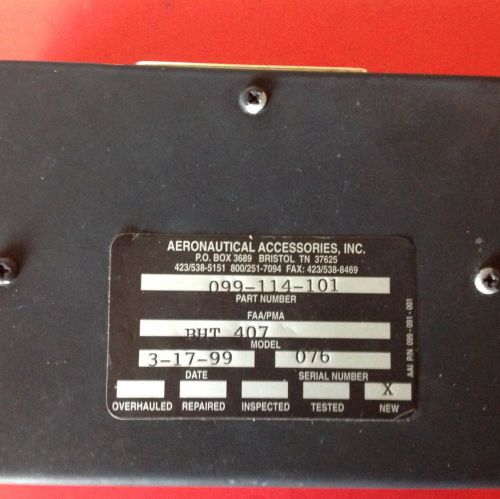 Acc. relay module (efus-40) pn 099-114-101 sn 076