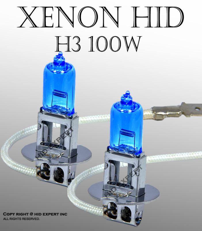 H3 100w x2 pcs fog light xenon hid white direct replace bulb fast shiping xh1jdm