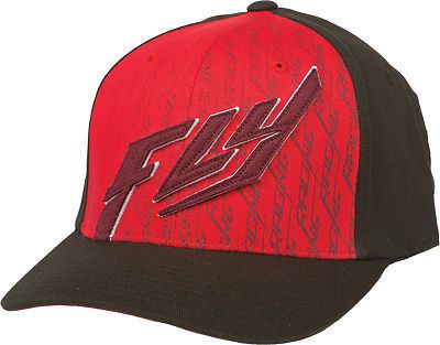 Fly racing felt 2015 mens flex fit hat red/black~s/m