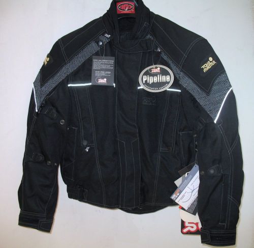 Nwt tour master motorcycle waterproof carbolex jacket womens black sz s