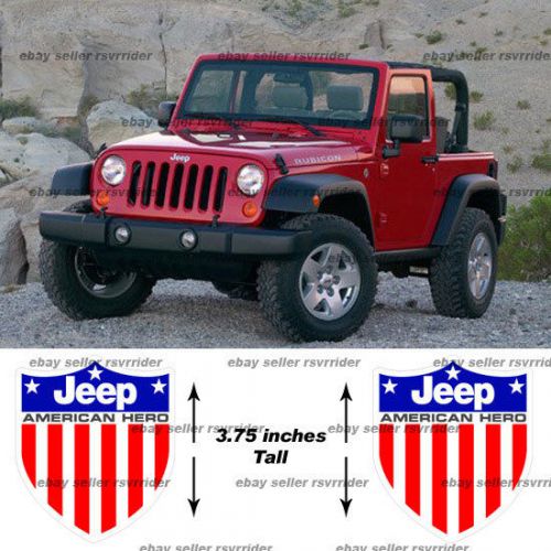 Jeep hero decal for wrangler cherokee and liberty model