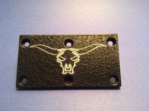 Bull skull art tpi tuned port injection throttle body plate sbc firebird camaro