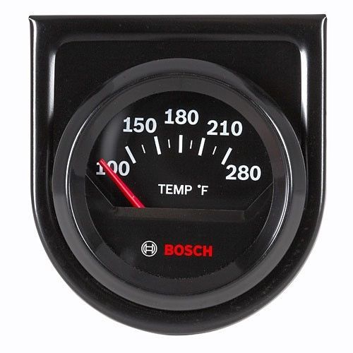 Black 2&#034; electrical water temp temperature gauge #fst8211 bosch includes sender