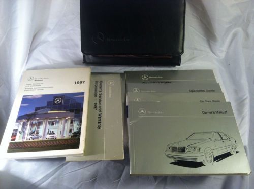 1997 mercedes benz factory oem owners manual &amp; case set  ~  good