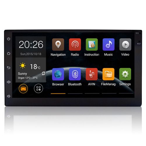 Quad core 1024*600 android 7&#034; car stereo video player gps navi radio universal