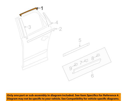 Chevrolet gm oem 09-16 traverse exterior-rear-reveal molding right 25975018