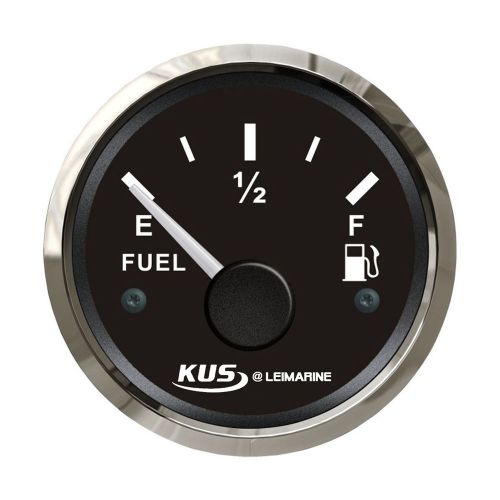 Kus stainless steel bezel fuel level gauge dia 52mm dc 12v/24v boat marine