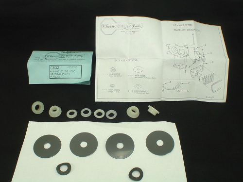 1967 camaro rs headlight door bushing kit  complete 14 piece with instructions