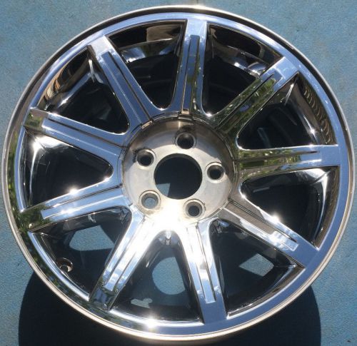 One 18&#034; 2005 2006 2007 chrysler 300 factory oem wheel rim chrome clad 2244 nice