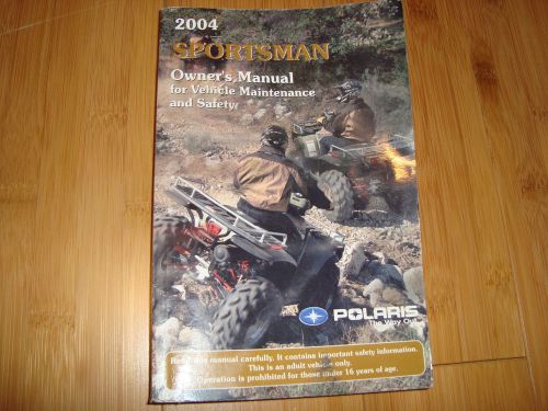 2004 polaris sportsman owners manual
