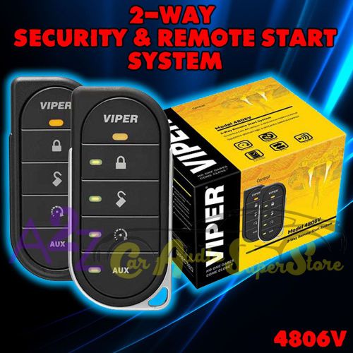 New viper 4806v 2 way vehicle car alarm keyless entry remote start system