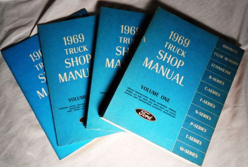 1969 ford truck factory maintenance manuals 4-volumes f-series bronco econoline